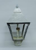A vintage lamp top. 53 cm high.