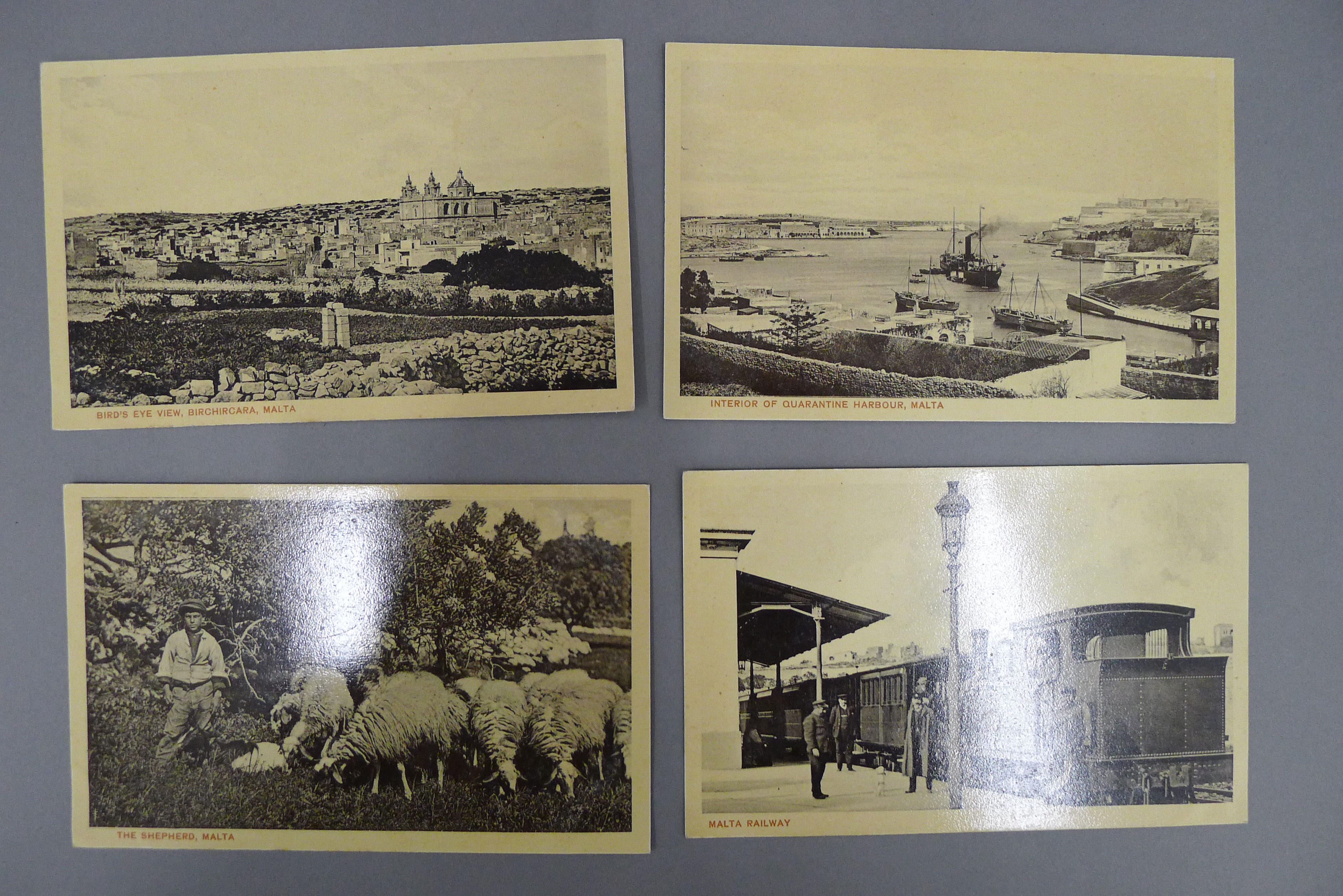 A collection of Malta Pre-War postcards, many from real photographs, includes the Naval Hospital. - Image 11 of 20