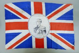 A Union Flag depicting the head of Edward VIII (1936).