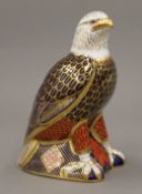 A Royal Crown Derby Bald Eagle paperweight.