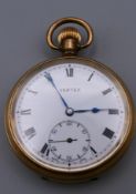 A Vertex gold plated pocket watch,