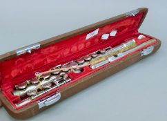 A cased flute.