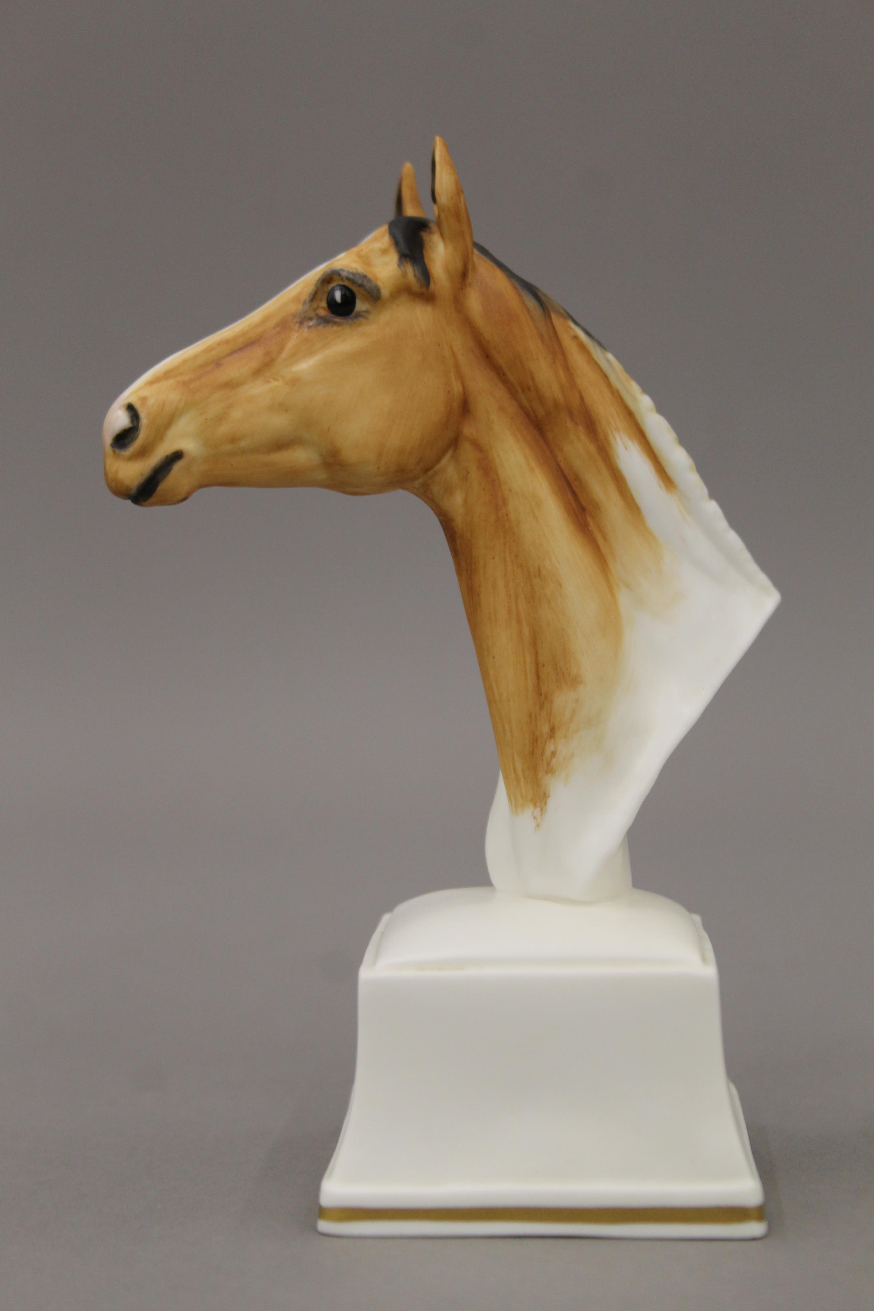 Four Royal Worcester horse busts. The largest 13 cm high. - Image 4 of 6