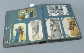 A postcard and scrap album containing scenes of Egypt.