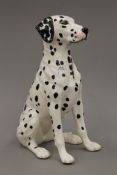 A Beswick porcelain model of a Dalmatian dog. 34.5 cm high.