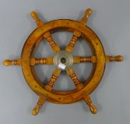 A model of a ships wheel. 46 cm diameter.