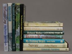 A quantity of carp fishing books, including Tiger Bay, Savay and others.