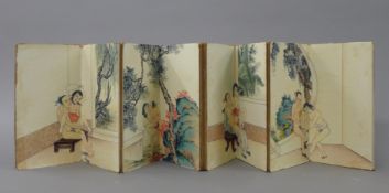A Chinese erotic book. 9.5 cm wide.