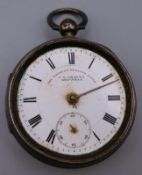A silver cased 'The Express English Lever' pocket watch by J G Graves of Sheffield. 5.