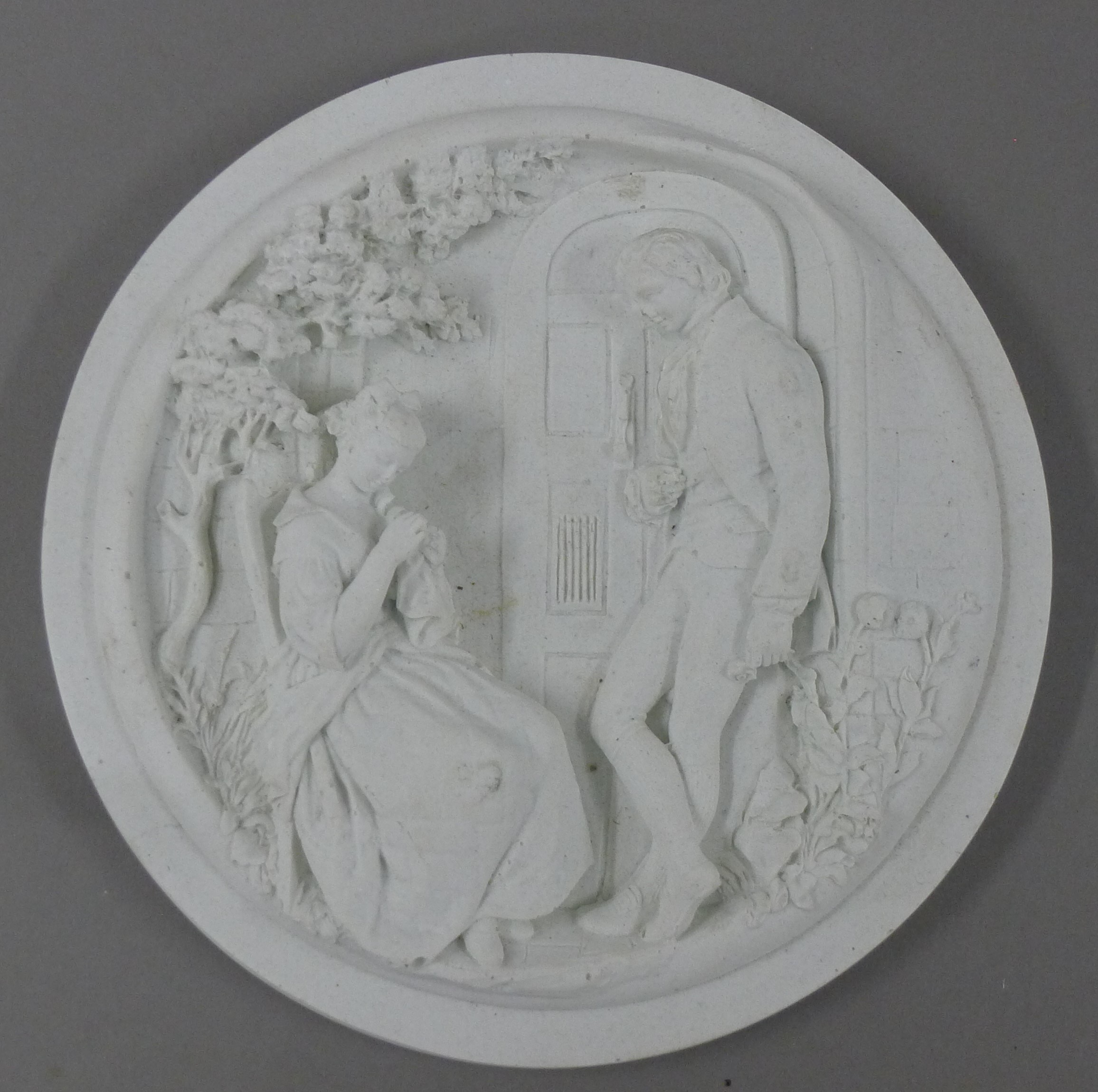 Two decorative plaques. The largest 19 cm diameter. - Image 3 of 3