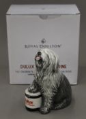 A boxed Royal Doulton Dulux Dog figurine.