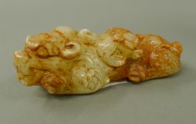 A russet jade fo dog. 12 cm long.