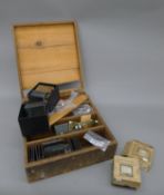 A collection of Victorian magic lanterns slides.