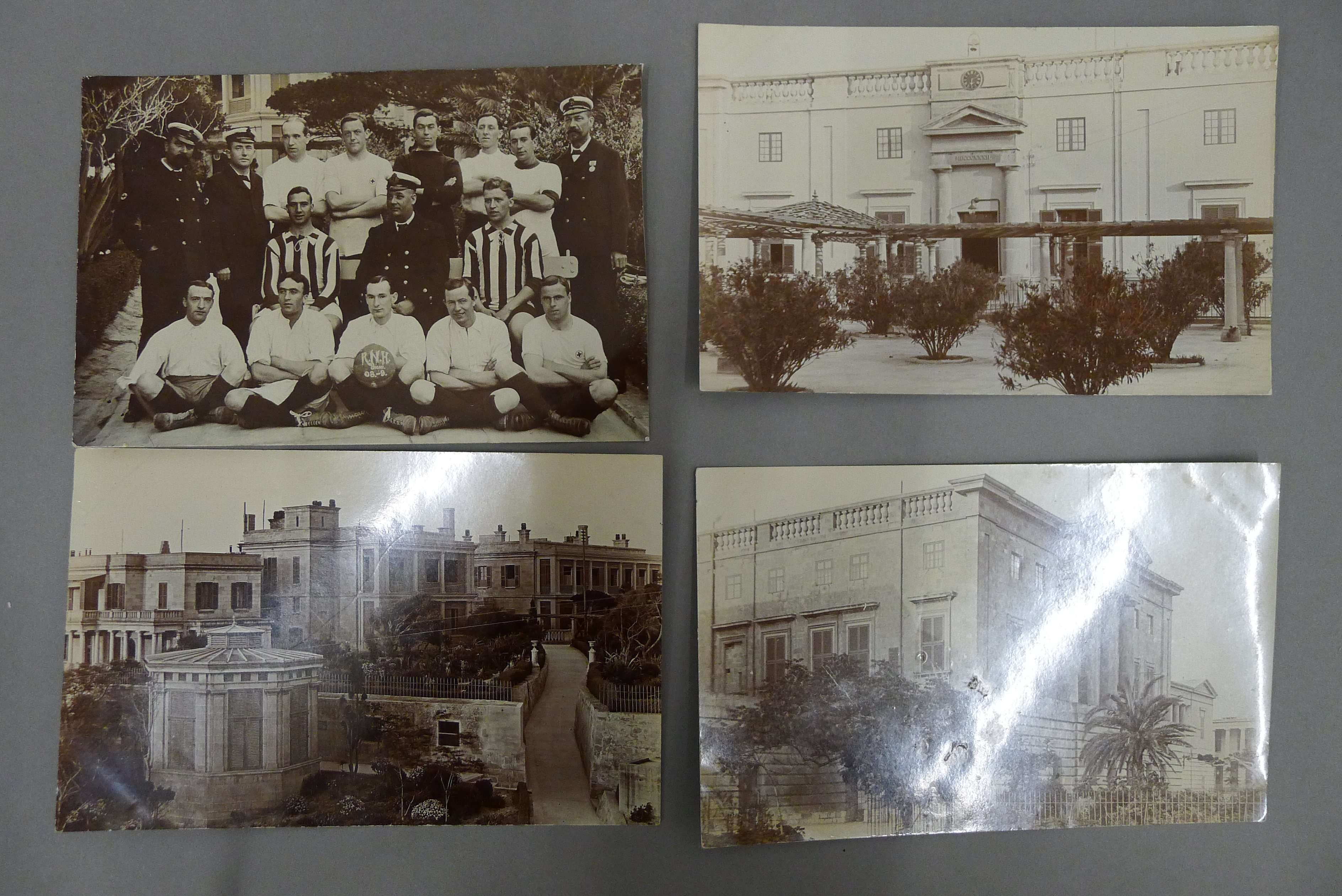 A collection of Malta Pre-War postcards, many from real photographs, includes the Naval Hospital. - Image 17 of 20