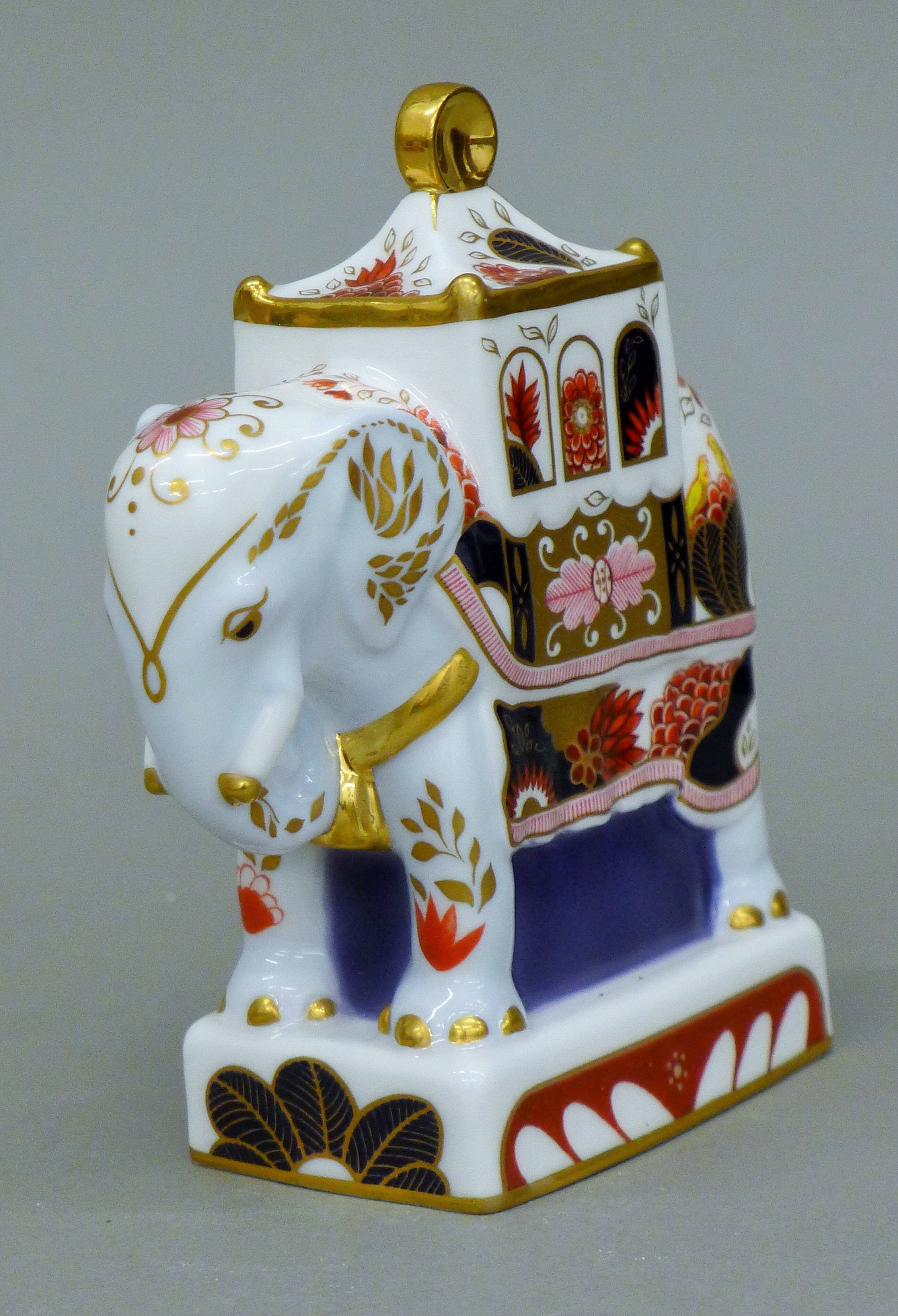 A Royal Worcester Nelson Elephant. 12 cm high. - Image 2 of 3