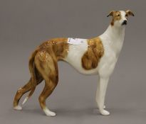 An Elite pottery greyhound. 19.5 cm high.