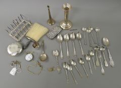 A quantity of various silver and silver plate.