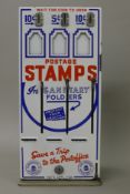 A vintage American stamp machine. 41 cm high.