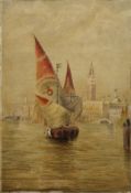 The Grand Canal Venice, oil on canvas, unframed. 38 x 56 cm.