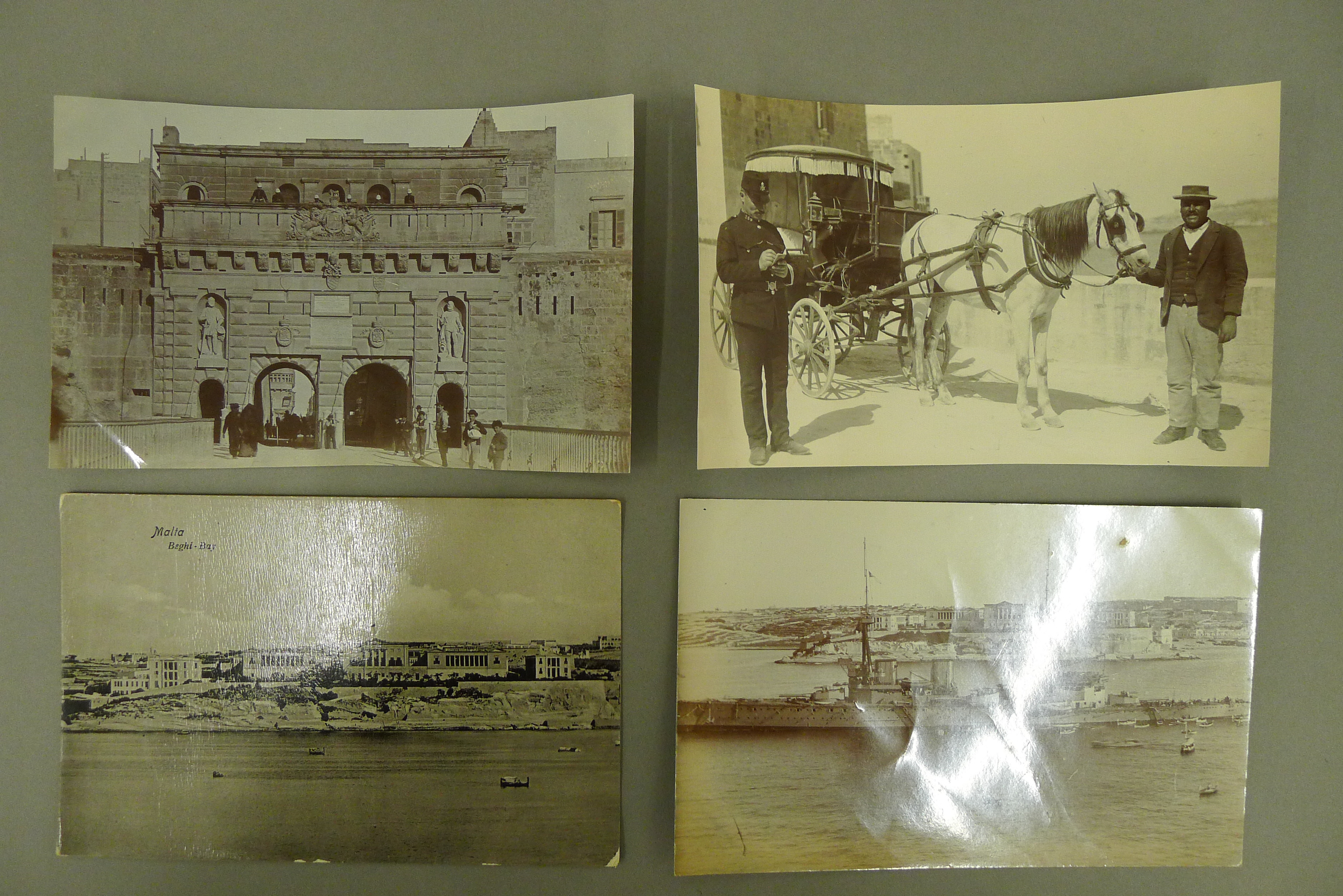 A collection of Malta Pre-War postcards, many from real photographs, includes the Naval Hospital. - Image 10 of 20