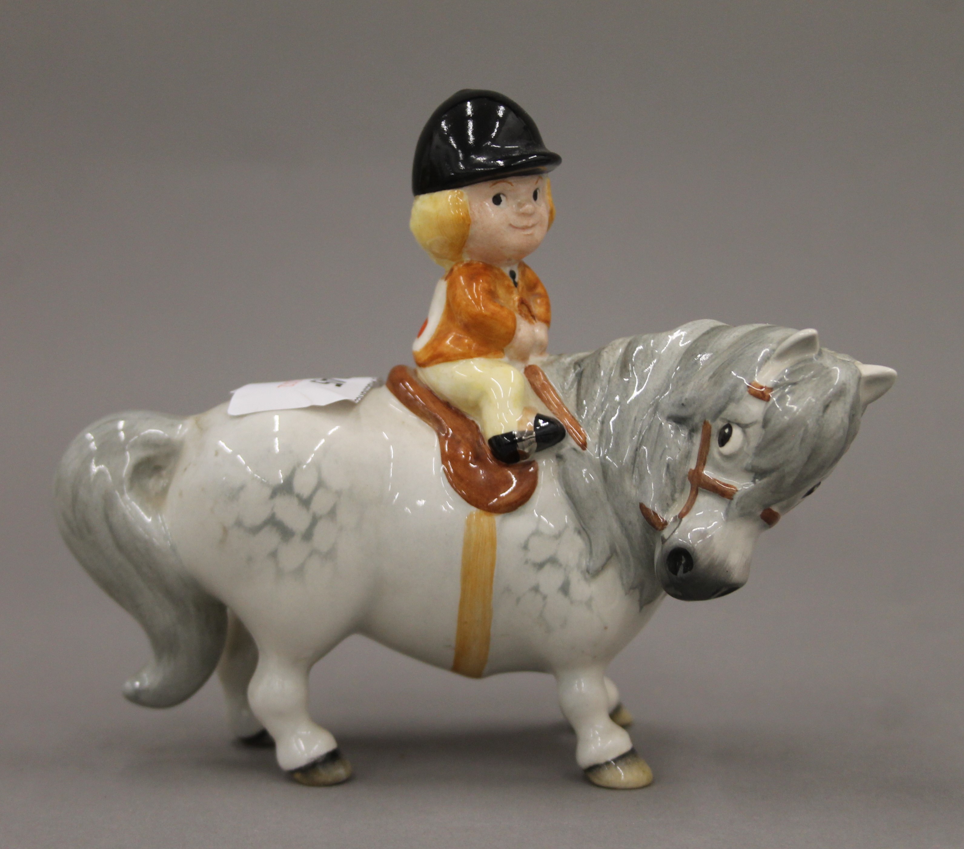 Three Beswick Norman Thelwell models; two Angel on Horse Back and a Kick Start. - Image 3 of 5