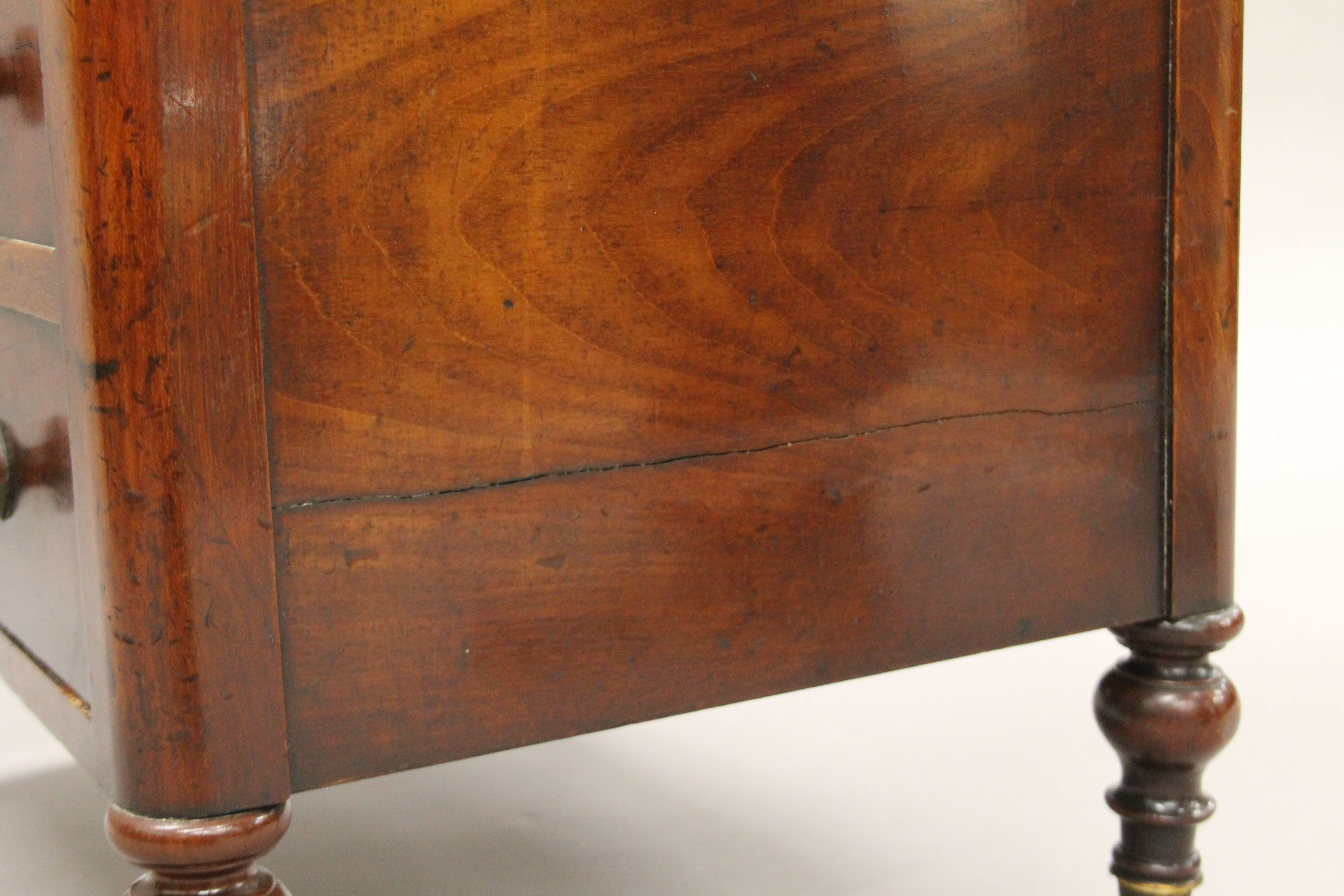 A Victorian mahogany whatnot with cellarette drawer. 102 cm high. - Image 8 of 8