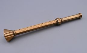 An unmarked Victorian propelling pencil. 8 cm long.