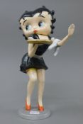 A cast iron model of Betty Boop. 30 cm high.