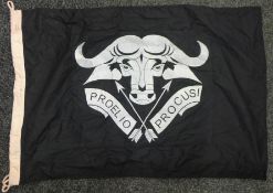 A original 1987 dated South African Special Forces 32nd Battalion Buffalo Battalion Commando flag.