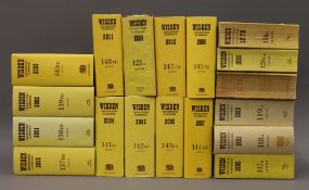 A quantity of Wisden Cricketers' Almanacks.