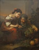 After BARTOLOME ESTEBAN MURILLO (1617-1682), The Little Fruit Seller, oil on metal panel, framed.