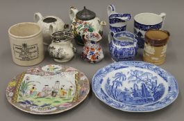 A quantity of miscellaneous ceramics.