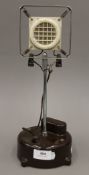 A bakelite Braun Cosmophone BMF2020, circa 1933, microphone. 34 cm high.