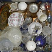 A large quantity of ceramics, glass, metalware, etc.