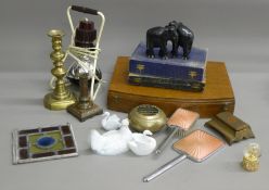 A quantity of miscellaneous, including plated cutlery, glass, etc.