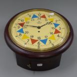 A fusee dial clock. 38 cm diameter.