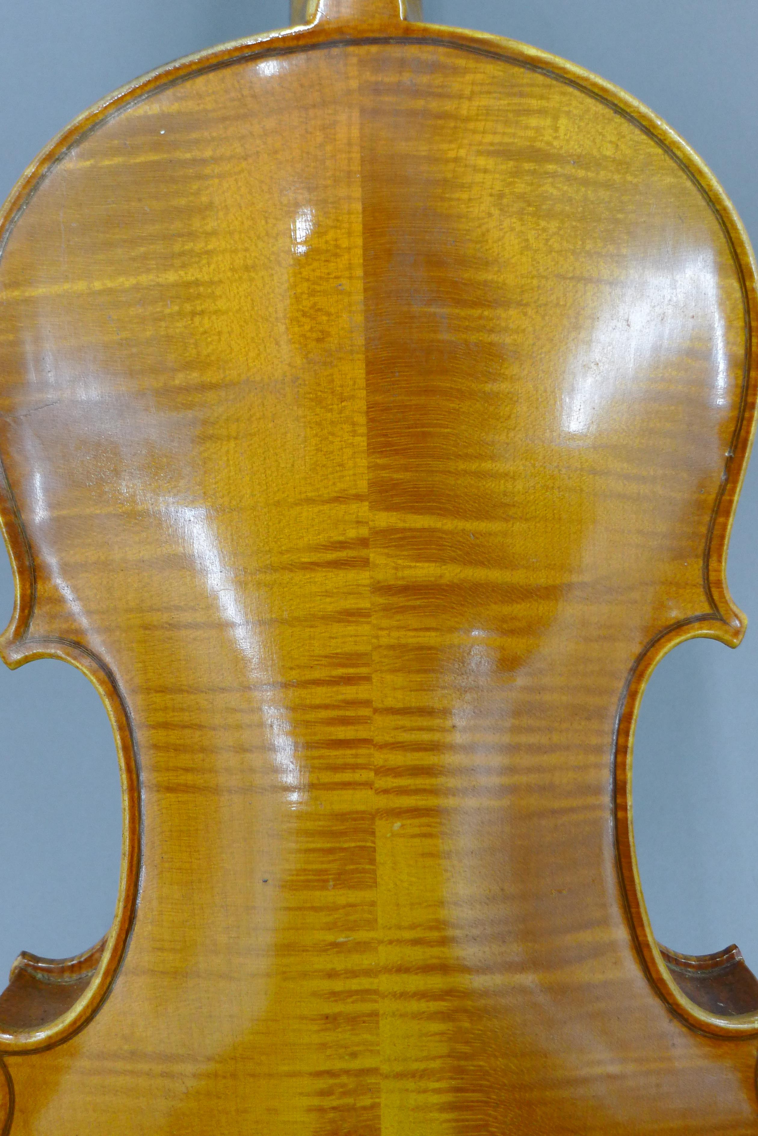 A cased violin and bow. 59 cm long. - Image 13 of 14