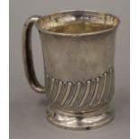 A silver Christening mug. 9 cm high. 159.5 grammes.