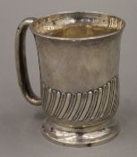 A silver Christening mug. 9 cm high. 159.5 grammes.
