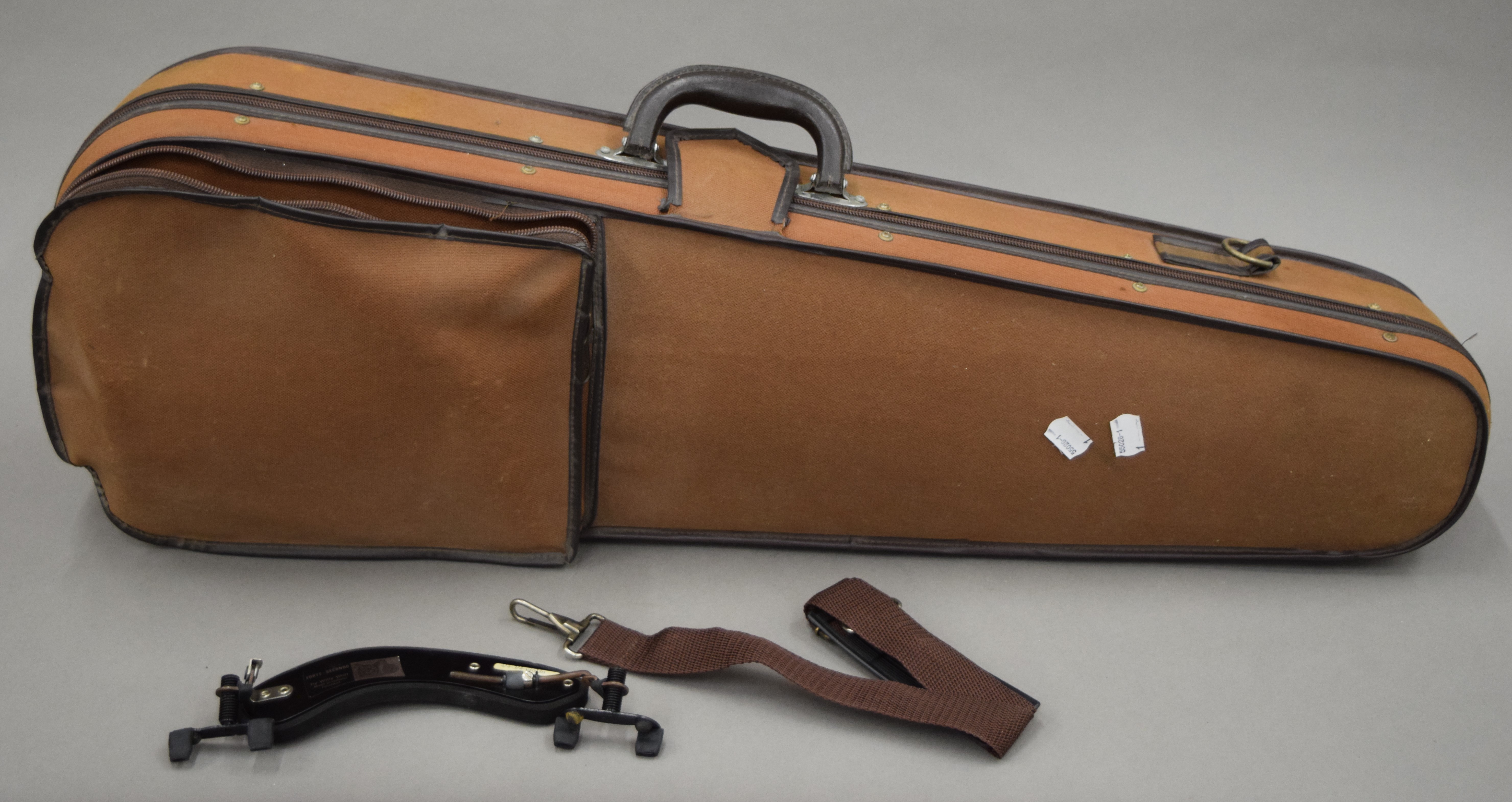 A cased violin and bow. 59 cm long. - Image 10 of 14