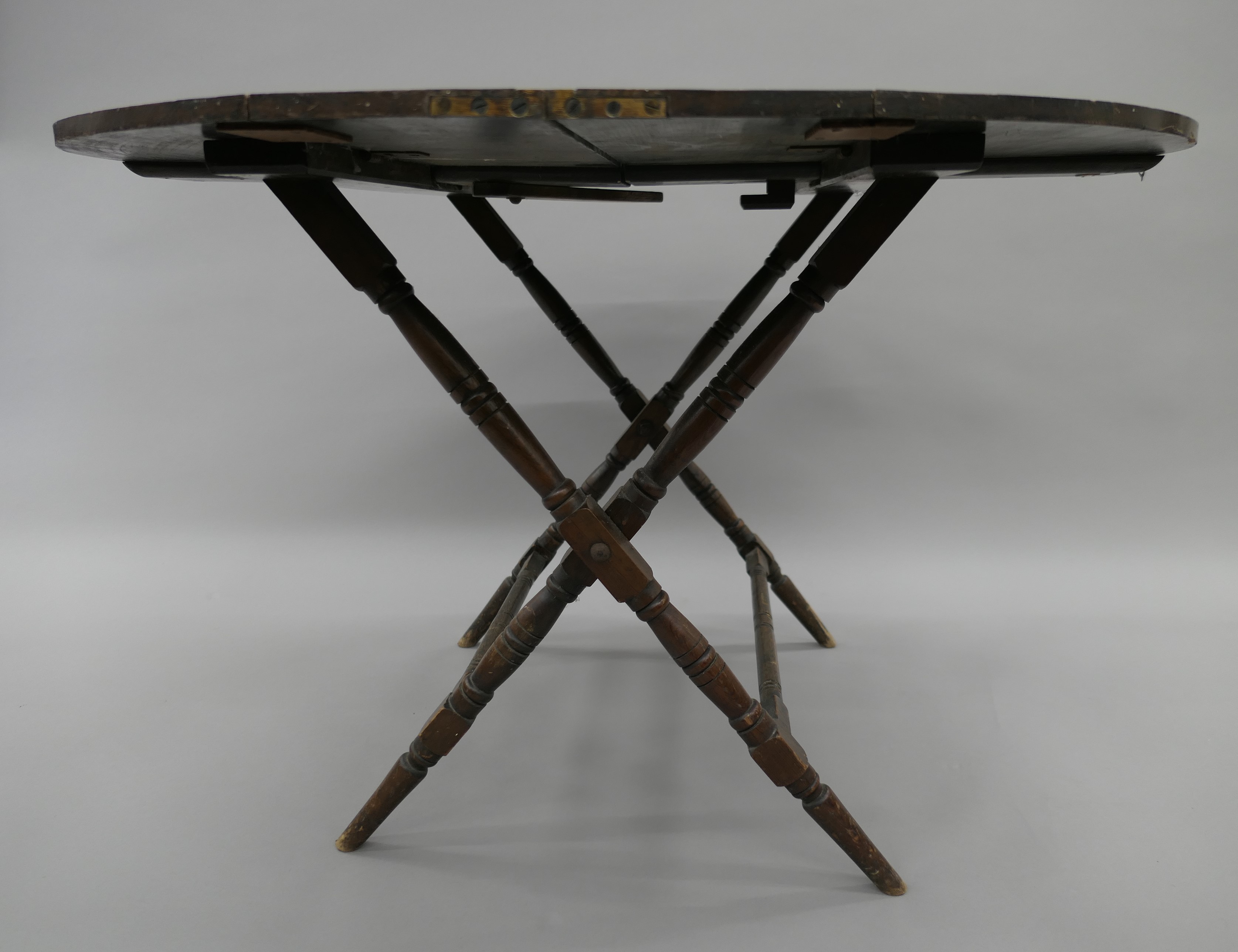 A 19th century coaching table. 101 cm wide. - Image 6 of 10