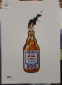 After BANKSY, Tesco Value Petrol Bomb, limited edition screen print, numbered 184/300, unframed.