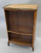 A 19th century kingwood double bookcase. 48 cm wide.