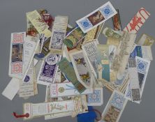 A collection of 80 plus early bookmarks.