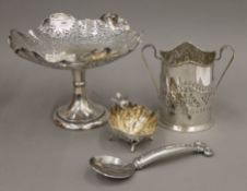 A small quantity of silver plate.