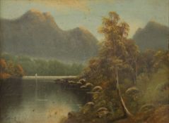 W COLLINS, River Scene, oil on board, framed. 44.5 x 33 cm.