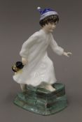 A Royal Doulton 'The Nursery Rhymes Collection' figure of Wee Willie Winkie, HN3031. 20 cm high.