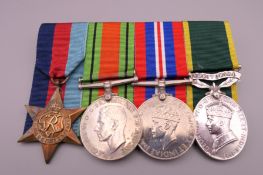 A group of medals awarded to CPL. Harold Leonard 2066847.18.A.F.C.
