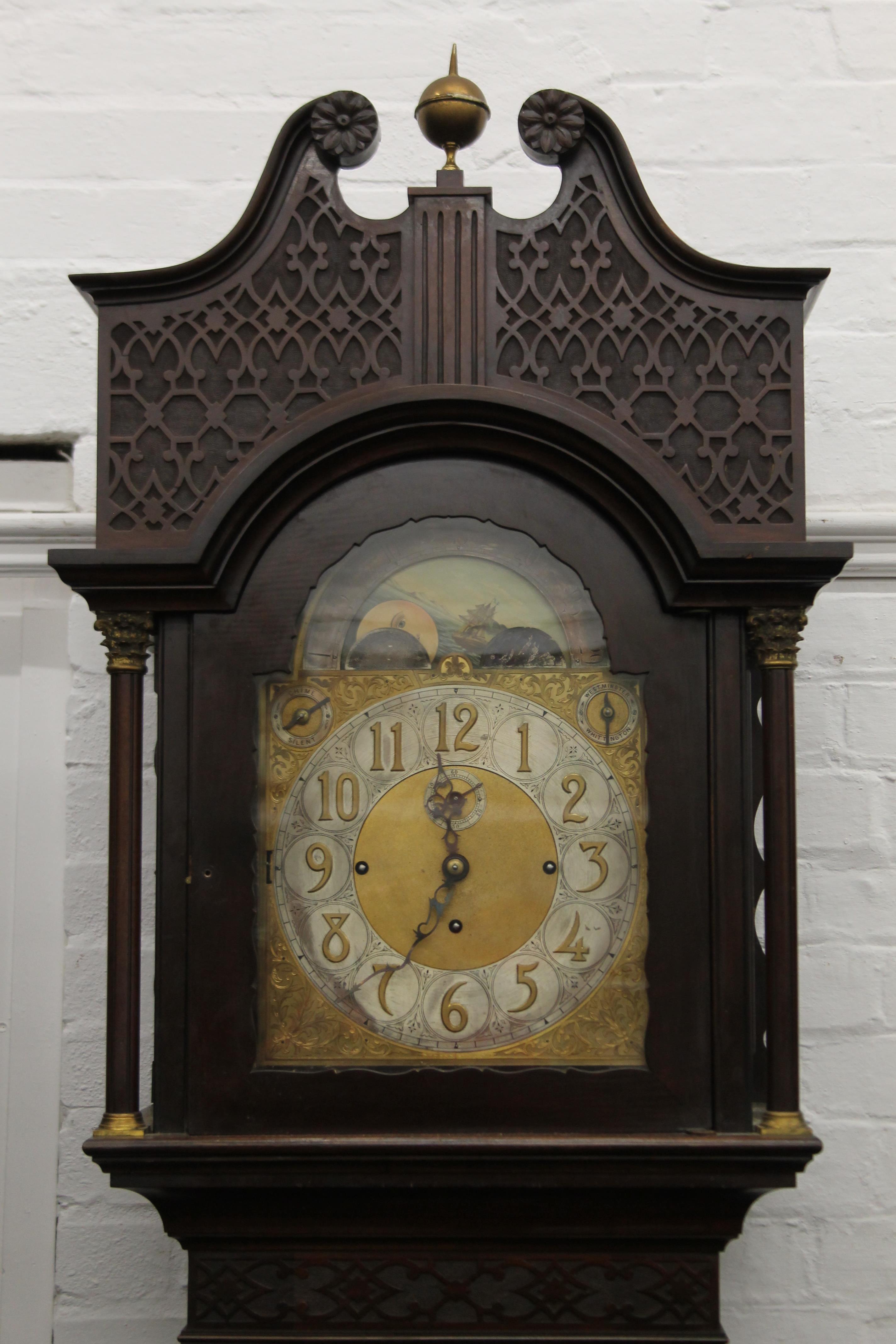 An early 20th century mahogany eight-day longcase clock, - Image 2 of 9