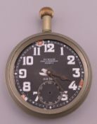 A military pocket watch. 5 cm diameter.